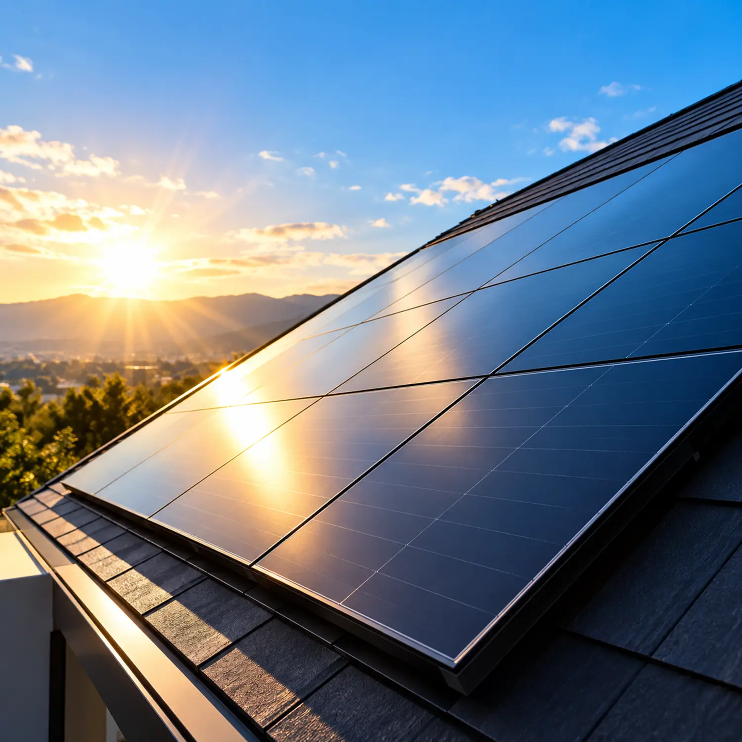 Solar panels, home energy storage and EV charging solutions